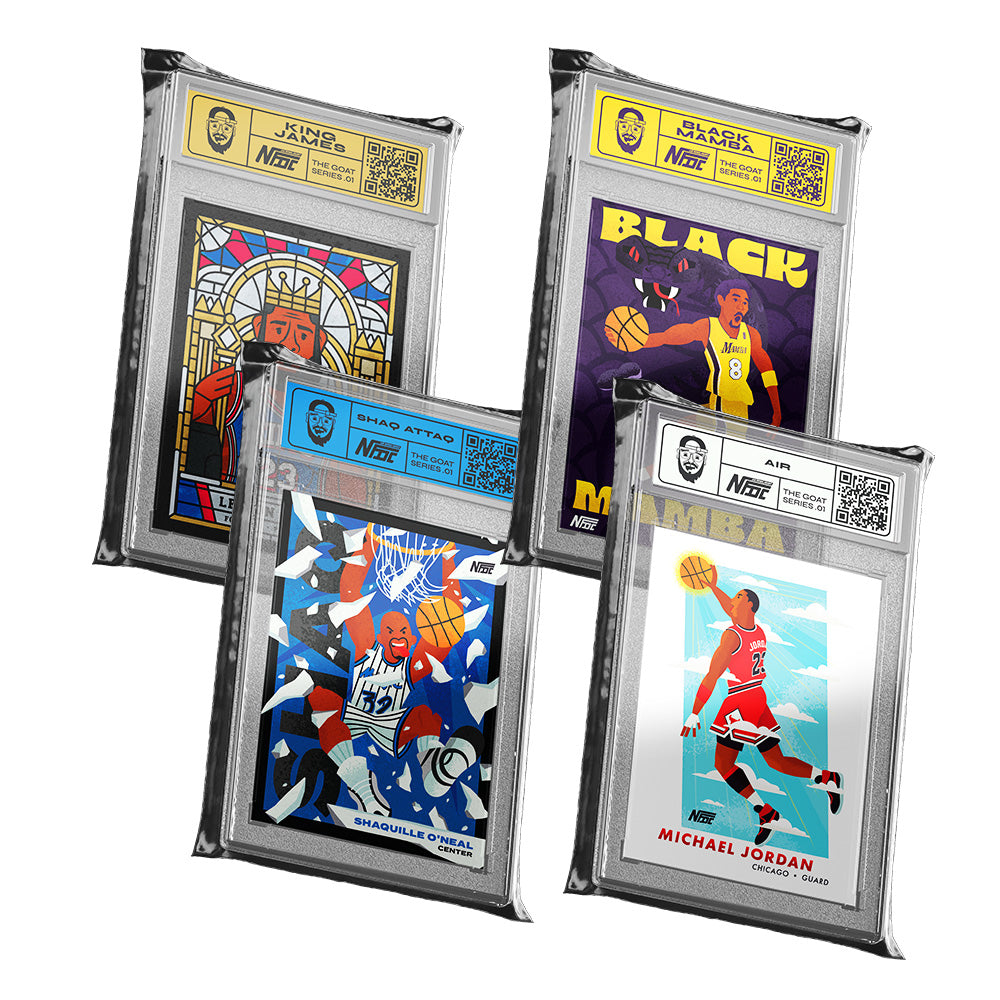 NFDC GOATS 4 Pack - Holographic Trading Cards
